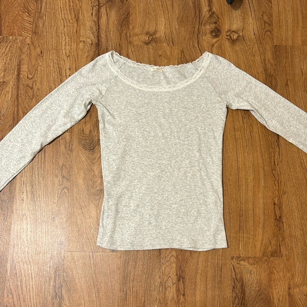 Brandy Melleville grey long sleeve